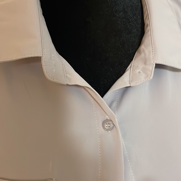 AISEW long sleeves, button, front shirt, and light mauve color, EUC - Picture 3 of 8